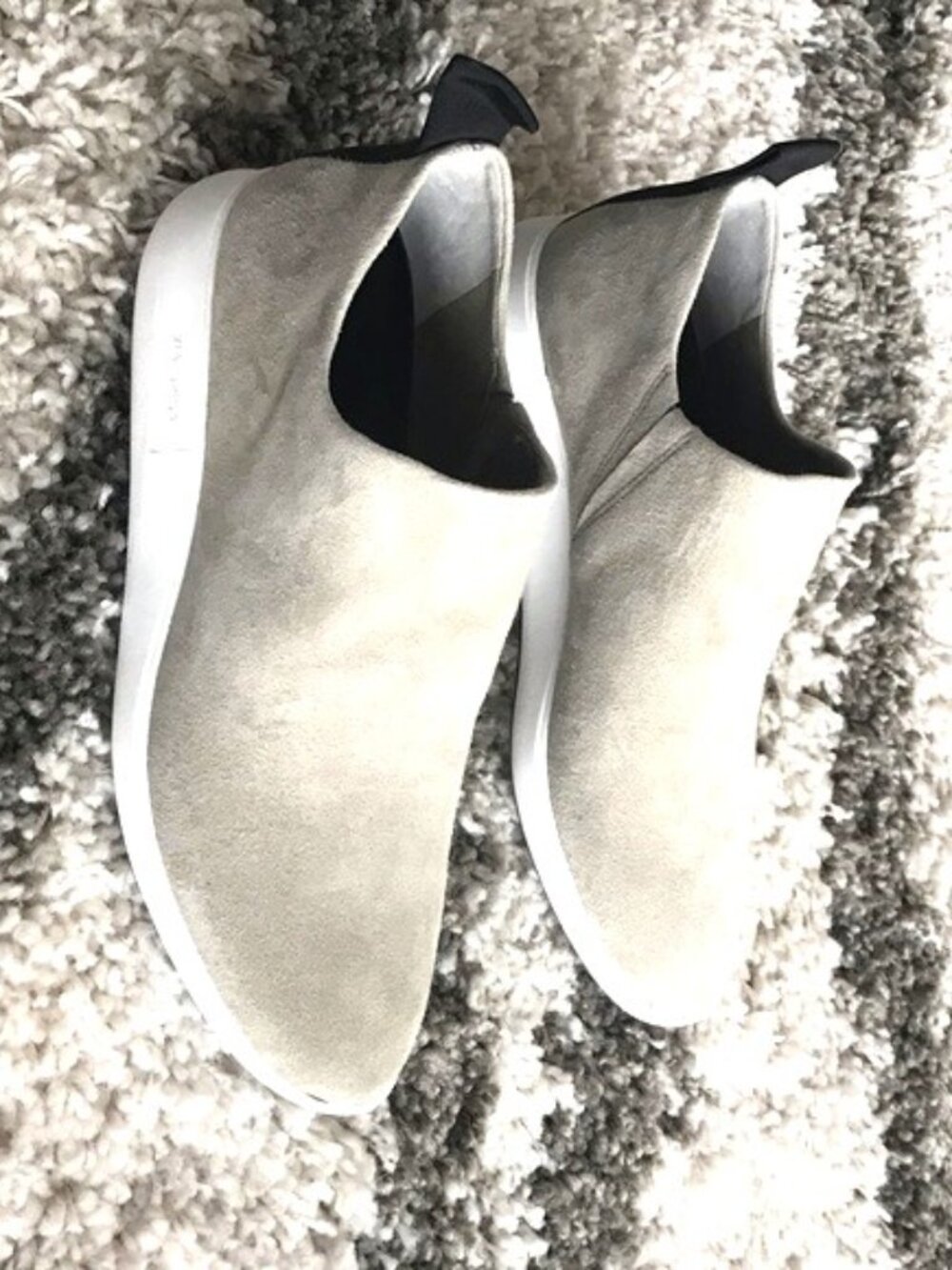 Via Spiga Marlow slip-on nubuck suede taupe unisex sneakers EU39.5 =US9 =UK7